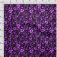 thumbnail image 3 of oneOone Rayon Violet Fabric Florals Sewing Material Print Fabric By The Yard 56 Inch Wide, 3 of 4