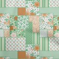 thumbnail image 1 of oneOone Velvet Green Fabric Floral Sewing Material Print Fabric By The Yard 58 Inch Wide, 1 of 5