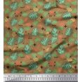 thumbnail image 1 of Soimoi Poly Georgette Fabric Geometric Sign,Clover & Monstera Leaves Print Sewing Fabric Yard 52 Inch Wide, 1 of 3