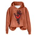 thumbnail image 4 of WEAIXIMIUNG Sweat à Demi-Zip pour Femmes Sans Capuche Automne et Hiver 2025 Tendance avec Impression de Lettres, 4 of 4