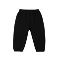thumbnail image 2 of Little Kids Boys Girls Cotton Linen Solid Soft Trousers Summer Casual Long Ankle Pants Bloomers, 2 of 7