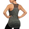thumbnail image 2 of WTXUE Tank Tops Sleeveless, Scoop Neck Mesh Tank Top Women Racerback Tops Tank Workout Running Shirts Racerback Yoga Patchwork, Activewear for Women, 2 of 6