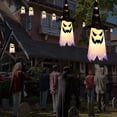 thumbnail image 4 of Mistaha 1PC Halloween Witch Hat Hanging Light Ghost Wizard Hat Shaped LED Ghost Lamp Battery-Powered, 4 of 8