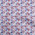thumbnail image 1 of oneOone Georgette Viscose Medium Blue Fabric Abstract Floral Sewing Craft Projects Fabric Prints By Yard 42 Inch Wide, 1 of 4