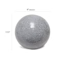 thumbnail image 2 of Lampe de table Simple Designs en forme de boule en pierre mosaïque à 1 lumière, blanche, 2 of 7
