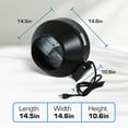 thumbnail image 3 of Hurricane Commercial Grade Inline Wall Mount Fan for HVAC & Ventilation Use, 3 of 12