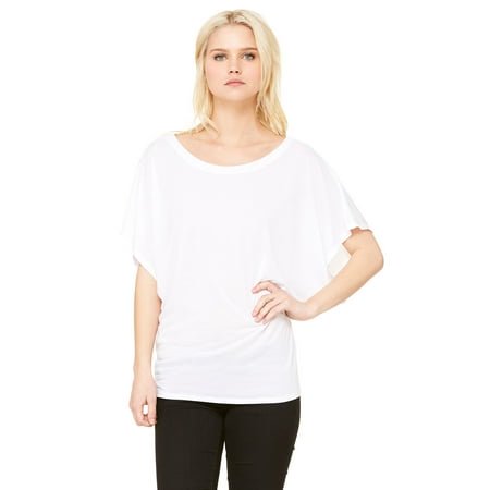 Bella + Canvas Ladies' Flowy Draped Sleeve Dolman T-Shirt