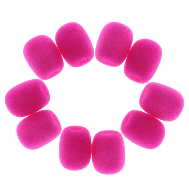 Pièces Microphone d'Enregistrement Studio Protection en Mousse Éponge Anti-Poussière Fuchsia