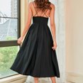 thumbnail image 4 of Gspmoly Robes pour Femmes, Mode Femmes Été Sans Manches Aguichant Décontractée Dos Nu Couleur Unie Robe à Col en V Robes de Mariage pour Femmes Offres des Fêtes, 4 of 9