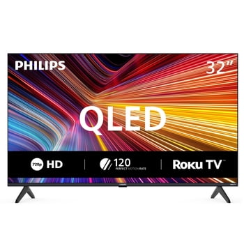 Philips 32" HD QLED Roku Smart TV, 32PQF7666/F6A