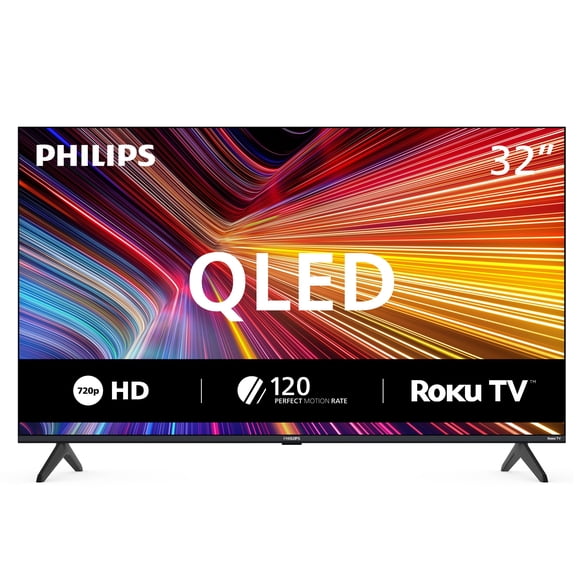 Philips 32" HD QLED Roku Smart TV, 32PQF7666/F6A
