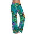 thumbnail image 4 of Birdeem Pantalon de Détente à Jambe Grand pour Femmes, Confortable et Décontracté, Pyjama, Imprimé Floral, Taille Élastique, 4 of 4