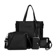 thumbnail image 4 of 2 Packs Lady PU Handbag Bag Purse & Tassel Strap red and, 4 of 5