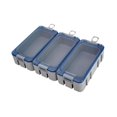 thumbnail image 3 of DYNWAVECA 3 Pieces Fishing Accessories Box Fly Fishing Box Waterproof Fishing Lure Box gray, 3 of 10