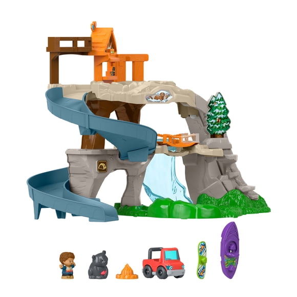 Fisher-Price Little People Ultimate Mountain Playset, Vehicle, Figures & Pieces for Toddler Play