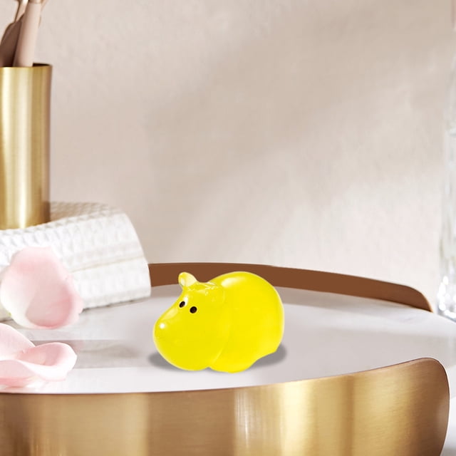 Adorable Luminous Hippo Desktop Ornament Glowing For Home Desk And Night Light