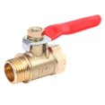 thumbnail image 2 of 16PCS 1/4 Inch Heavy Duty Brass Ball Valve Shut Off Switch Male and Female NPT Thread Pipe Fitting, 2 of 5