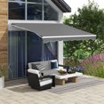thumbnail image 2 of Outsunny 10' x 8' Electric Retractable Awning w/ Remote Controller, Grey, 2 of 10
