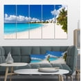 thumbnail image 1 of Caribbean Beach Panorama - Landscape Photo Canvas Art Print, 1 of 3