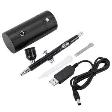 Aérographe, Trousse d'Aérographe Stylo Aérographe, Mini Compresseur d'Air Trousse d'Aérographe Rechargeable par USB et Pistolet Aérographe Portable pour Maquillage, Tatouage, Nail Art, Gâteau, Peinture pour le Visage et Peinture de Modèles