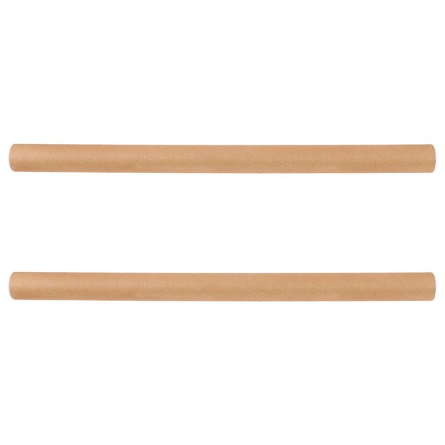 LEEYNEER 2pcs Cardboard Cylinder Poster Storage Tubes Kraft Paperboard Shipping Containers Reusable Drawing Roll Protectors for Artists Students Office Supplies