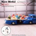 thumbnail image 3 of Walson Miniature 1/64 Scale Painted Figure Driver Scene Decor Children Toy S Gauge Racer White, 3 of 8