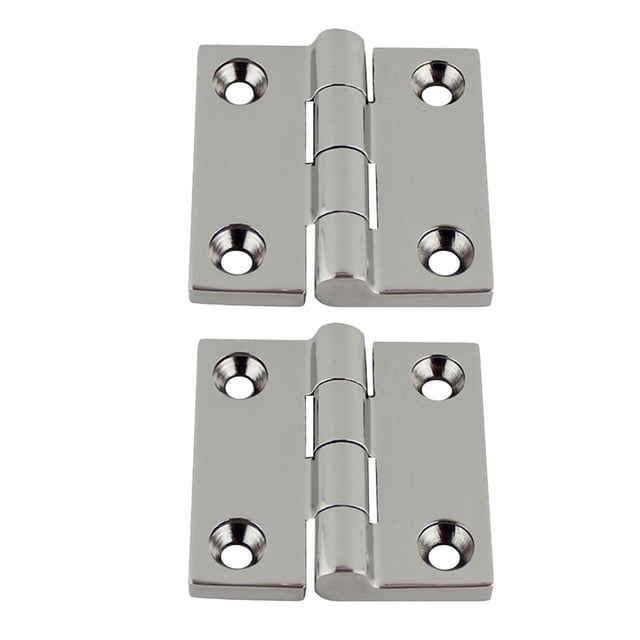 Pack of 2 Yacht Deck Door RV Hinge Stainless Hinges Replacing Part Window Hardware Repairing Accessory Boat Canoe Large