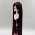 thumbnail image 4 of Dual Color Simulation Soft Doll Long Straight  With Bangs 1/4 Ball Joint, High Temperature Fiber, Fits Head Size 18.5-21cm For Fashionable And Lifelike Dolls, 4 of 8