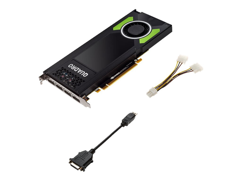 NVIDIA Quadro P4000 - Graphics card - Quadro P4000 - 8 GB GDDR5 - PCIe 3.0 x16 - 4 x DisplayPort - Adapters Included