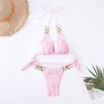 thumbnail image 1 of zanvin Womens High Waisted Bathing Suits Bikini Sets Two Piece Swimsuits,Pink,M, 1 of 6