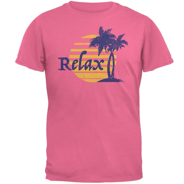 T-shirt pour Homme Été Soleil Relax Palmier