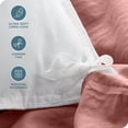 thumbnail image 2 of Bare Home Sandwashed Duvet Cover Set - Ultra-Soft - Premium 1800 Collection - 3 Piece - Full, Dusty Rose, 2 of 7