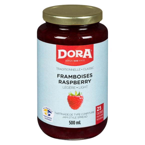 Dora Framboises Tartinade Légère Traditionnelle