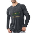 thumbnail image 1 of Pyjamas de Noël pour Hommes Pyjamas de Sport et D\'entraînement Physique pour Hommes T-Shirt Imprimé de Noël à Manches Longues et Col Rond pour Hommes, 1 of 4