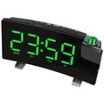 thumbnail image 4 of mmirethe Alarm Clock Radio Projection Dual Alarm LED Desktop FM Radio Green Light, 4 of 9