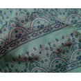 thumbnail image 4 of oneOone Silk Tabby Fabric Leaves & Floral Block Printed Craft Fabric BTY 42 Inch Wide, 4 of 4