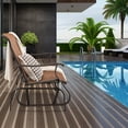 thumbnail image 2 of Gymax 2-Person Outdoor Glider Chair Patio Rocking Lounge Chair w/ Breathable Fabric, 2 of 10