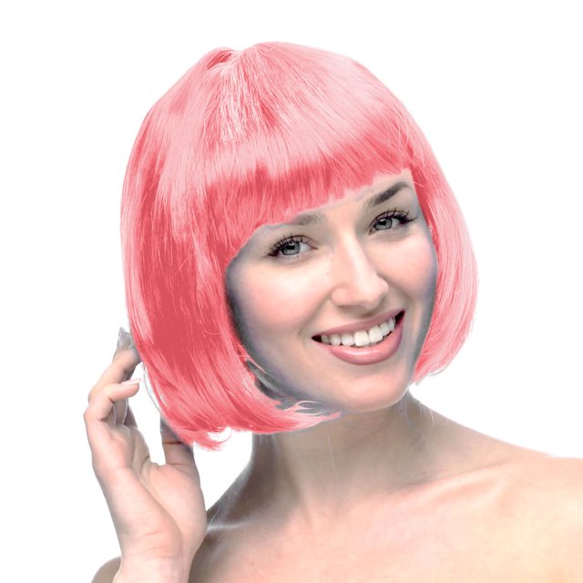 WIFKLSIIPG Perruque pour Femmes Carnaval Perruque en Cheveux Humains 30cm Perruque Courte Convient à la Décoration de Fête 30cm