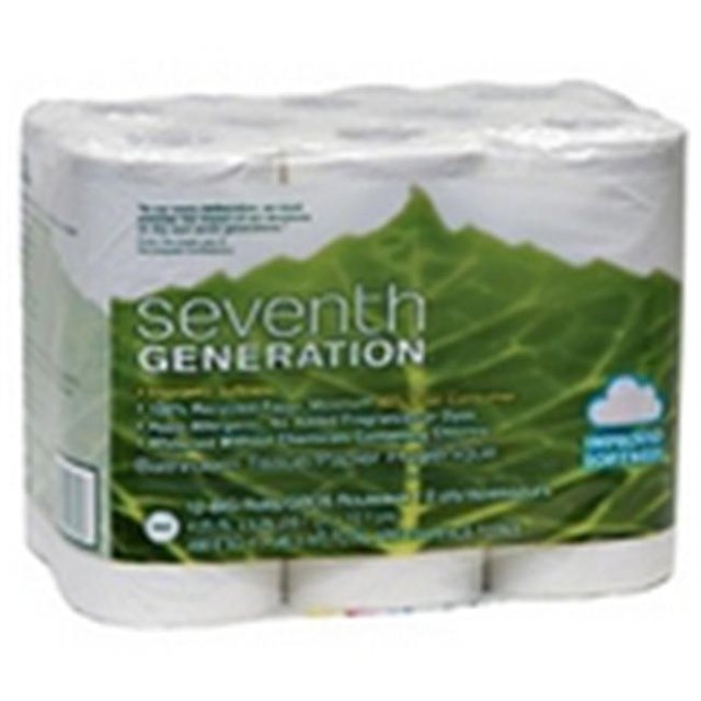 Seventh Generation Seventh Generation 55751 Papier Hygiénique, 100 % Recyclé 300 Fils - 12-4 Unités