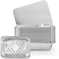 thumbnail image 1 of CNKOO  50Pcs Aluminum Foil Pans with Lids 100ml Aluminum Foil Baking Tray Non-Stick Aluminum Tins Rectangle Aluminum Foil Liners Aluminum Foil Containers for Air Fryer Oven Baking Cooking, 1 of 7