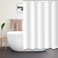 thumbnail image 4 of Plain Color Waterproof Polyester Shower Curtain, Thickened Bathroom Partition Curtain with Rust-Proof Grommets 60x72 Inch Lightweight & Odorless, 4 of 6