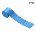 thumbnail image 2 of Unique Bargains 43.3' Round Groove Non-Slip PU Tennis Racket Overgrip Tape Wraps Blue 12 Pack, 2 of 6