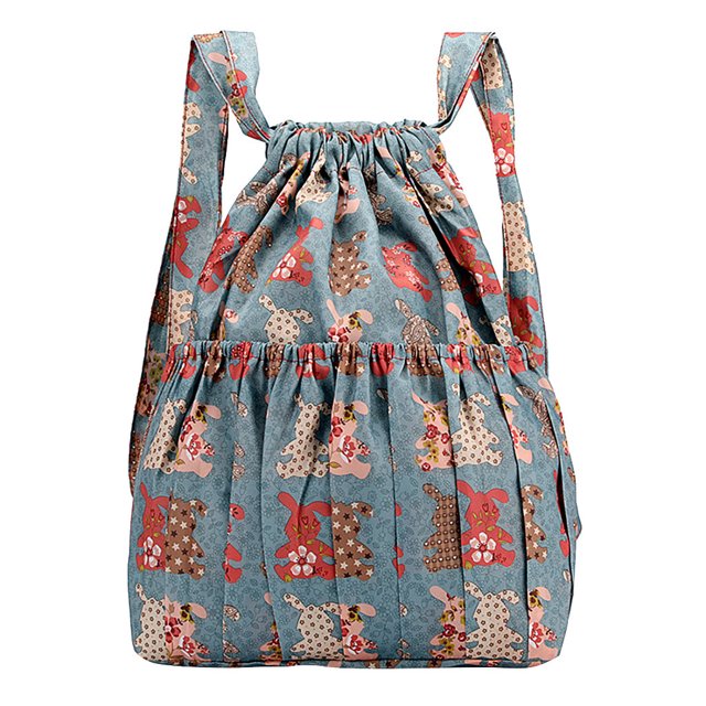 XZNGL Womens Large Capacity Flower Ethnic Style Waterproof Nylon Shoulders Backpacks