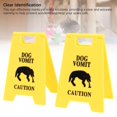 thumbnail image 3 of 6PCS Dog Vomit Caution Sign Funny Pet Vomit Warning Eye Catching Decoration for Home Office, 3 of 7