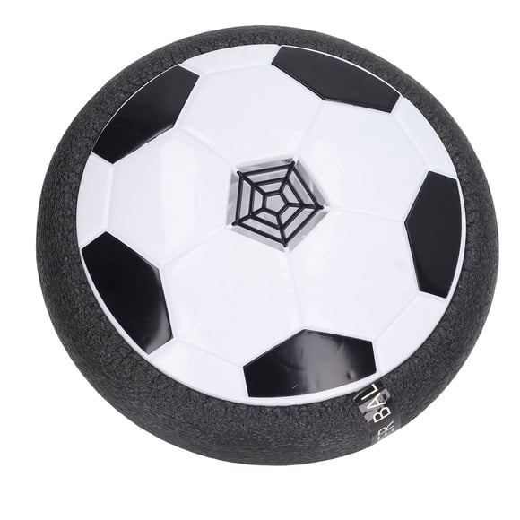 LED Hover Soccer Ball, Rounded Edge Interactive Battery Operated Colorful Lights Hover Football  For Outdoor White,Black