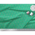 thumbnail image 3 of Soimoi Green polyester Crepe Fabric Anchor Hook Nautical Print Fabric by Yard 52 Inch Wide, 3 of 3