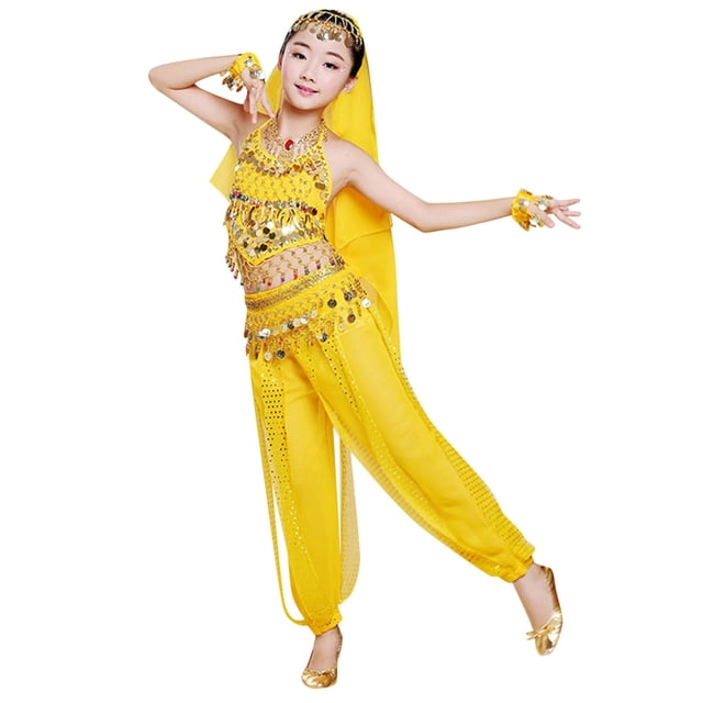 2025 Kids Indian Dance 3T Outfits For s s Performance s Clothes 3T Sets