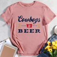 thumbnail image 4 of MesaSe T-Shirt Graphique Femmes Cowboys et Bière-Blanc-G, 4 of 7