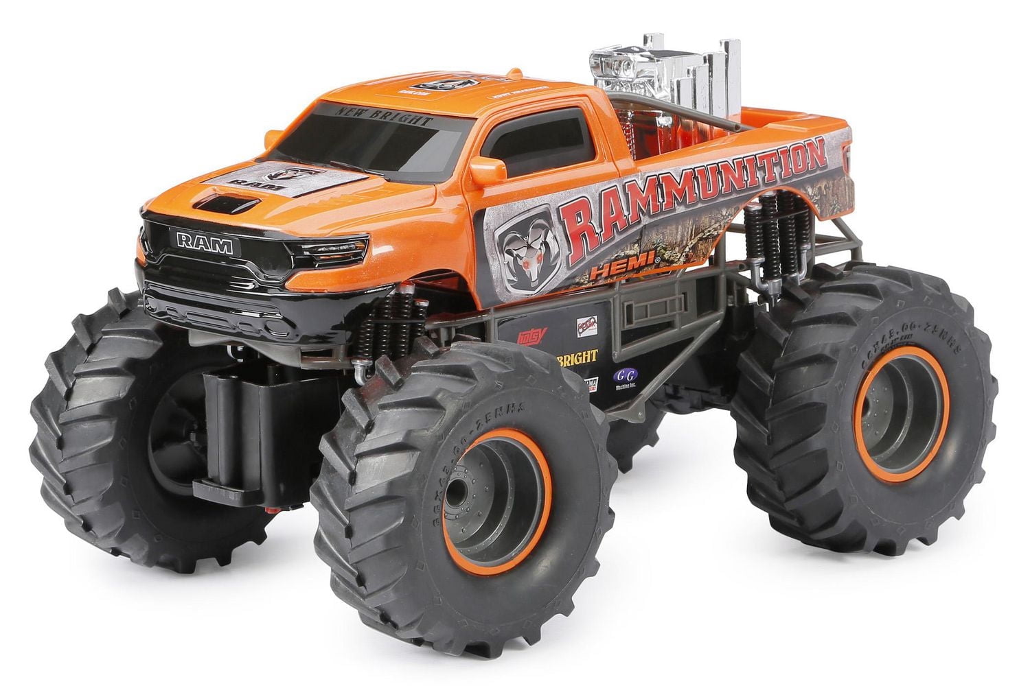 New Bright 1:14 Scale Dodge Rammunition RC Monster Truck - Walmart.ca
