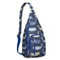 thumbnail image 1 of Whale Tail Abstract Art Chest Bag - Majestic Sea Giant Design (Nautical Aesthetic), 1 of 4